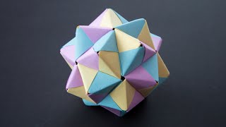 Origami Modular Icosahedron [upl. by Fesuy]