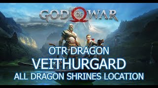 Otr Dragon Shrines Veithurgard Location  God of War 4 [upl. by Latona629]