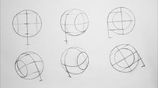 How to Draw Head in different angles using Andrew Loomis method [upl. by Htabazile]