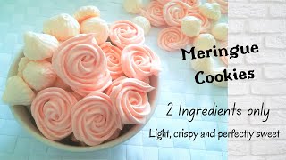 Meringue Cookies  2 Ingredients recipe [upl. by Nilrac]