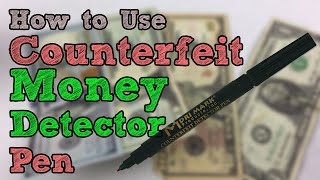 How to Use a Counterfeit Detection Pen  Marker [upl. by Ebonee]