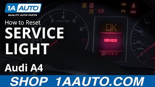 How to Reset Service Light 0409 Audi A4 [upl. by Kcirtap]