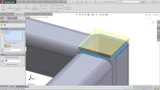 SolidWorks  Weldments Tutorial  Creating End Caps [upl. by Aamsa]