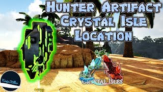 Ark Hunter Artifact location in Crystal Isle Guide Ark Survival Evolved [upl. by Anairdna]