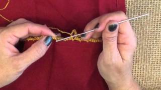 How To Crochet On Fabric [upl. by Nunes]