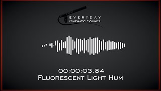 Fluorescent Light Hum  HQ Sound Effect [upl. by Rennug]