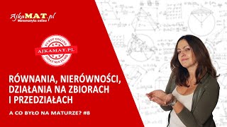 Równania nierówności działania na zbiorach i przedziałach [upl. by Alimat]