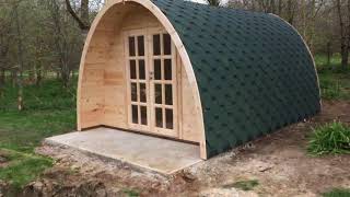 Bespoke 2 Room Glamping Pod Supplied and Installed by Cabins Unlimited [upl. by Noirrad]