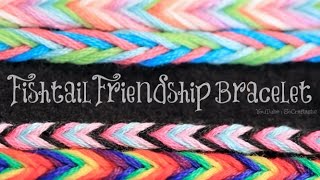 DIY Fishtail Friendship Bracelet  SoCraftastic [upl. by Nolrev]