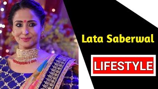 Lata Saberwal Lifestyle Age Husband Family Son Real Life Serials Biography And more [upl. by Walker]