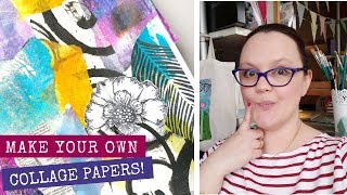 Collage Paper Making [upl. by Eynttirb]