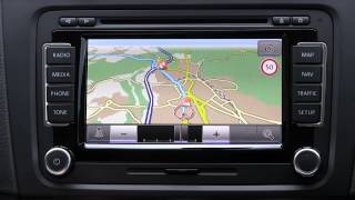 Erstkontakt VW RNS 510  Navigation MAPNAVTRAFFIC [upl. by Nibbor]