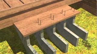 6  Composite Deck Building  Stair installtion [upl. by Retsub126]