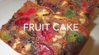 FRUIT CAKE  How to make FRUITCAKE Recipe [upl. by Hepzi]