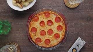 How To Make Pepperoni Pizza Dip With Garlic Knots • Tasty Recipes [upl. by Venezia]