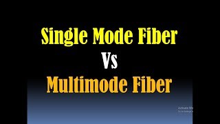 Single Mode Vs Multimode Fiber Single Mode Fiber SMF Multimode Fiber MMF Multimode Vs Single [upl. by Ybab]