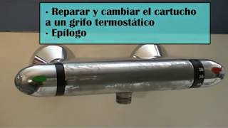 Reparar un grifo termostático cambiar el cartucho [upl. by Elleina]