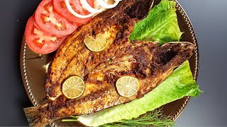 Arabic grilled fish  samak mashwi easy and juicy fish grilled in oven [upl. by Kinchen32]