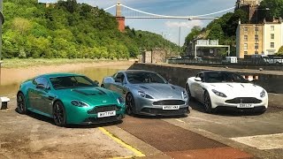 DB11 vs Vanquish S vs V12 Vantage S Aston Martin Shootout [upl. by Eylk355]