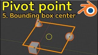 Pivot point 5 bounding box center blender 3d tutorial [upl. by Laurice538]