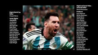 BBC FIFA World Cup 2022  Closing Montage [upl. by Namzed617]