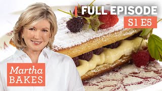 Martha Stewart Makes Puff Pastry 4 Ways  Martha Bakes S1E5 quotPuff Pastryquot [upl. by Nixie435]