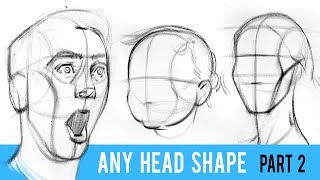 Draw ANY Head Type with the Loomis Method  Part 2 [upl. by Ichabod]