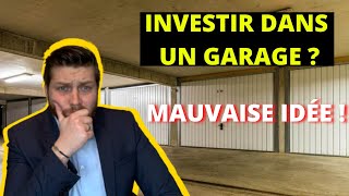 Investir dans les box ou garages  PAS SUR [upl. by Rbma]