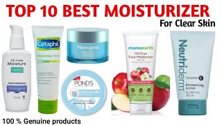 Top 10 Best Moisturizer For Clear Glowing Skin  Best Moisturizer With Price [upl. by Wheelwright]