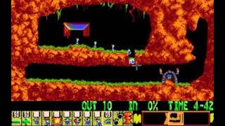 Lemmings PC  Level 1 Just dig [upl. by Ayanet]