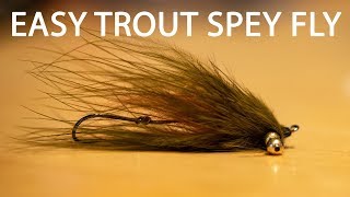 Tie A Super Simple Trout Spey Fly  Using Just 3 Materials [upl. by Eetnahs]