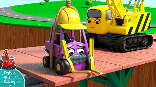 Cement Mixer Truck Excavator in the City Construction Vehicles with Cars amp Trucks for Kids [upl. by Bach]