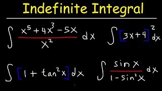 Indefinite Integral [upl. by Yanffit]