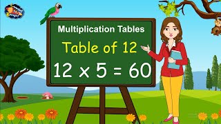 Table of 12  Times tables  Multiplication tables  12 ka pahada  Learning Booster  Maths tables [upl. by Kristian543]