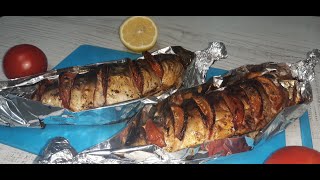 Macrou la cuptor  cel mai bun și suculent peste  Baked mackerel [upl. by Derwon]