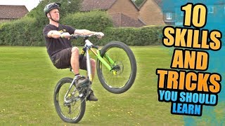 10 MOUNTAIN BIKE SKILLS AND TRICKS YOU SHOULD LEARN [upl. by Norak732]