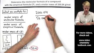 Calculating Molecular Formula from Empirical Formula [upl. by Gabrielson754]