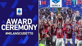 Milan lift the Scudetto  Award Ceremony  Serie A 202122 [upl. by Tonneson]