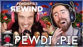 Asmongold Reacts to YouTube Rewind 2018 but its actually good by PewDiePie [upl. by Borlase]