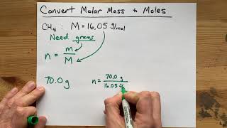 Convert Molar Mass to Moles 2021 [upl. by Kendy599]