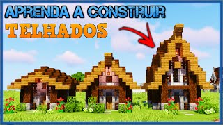 Como fazer TELHADOS BONITOS no MINECRAFT  DICAS DE CONSTRUÇÃO [upl. by Everett326]