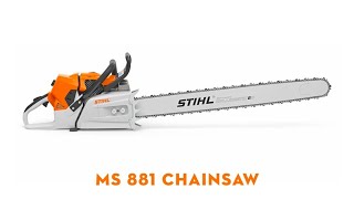 STIHL MS 881 Professional Chainsaw  Forestry Chainsaw  STIHL GB [upl. by Grishilde]