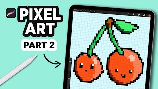 HOW to MAKE a PIXEL ART canvas in PROCREATE Shorts [upl. by Romeu479]