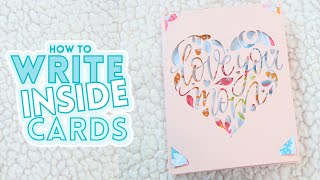 Cricut Joy Cards  How To Write amp Draw Inside [upl. by Lerner]