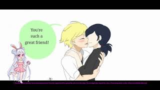 quotAdrienette Kissquot  Miraculous Ladybug Comic Dub [upl. by Wills]