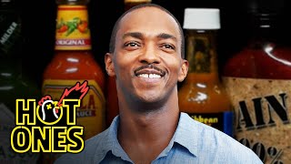 Anthony Mackie Quotes Shakespeare While Eating Spicy Wings  Hot Ones [upl. by Rush277]