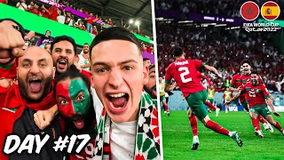 THE MOMENT MOROCCO KNOCK SPAIN OUT ON PENALTIES [upl. by Marteena]