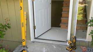 Jeld Wen Front Door Installation  Really crappy products and craftsmanship PART 1 [upl. by Amaso]