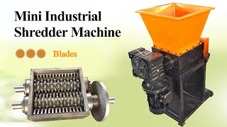 Mini Industrial Shredder Machine 50100kgh  For Small Scrap Recyclers [upl. by Baugh]