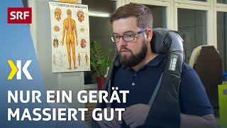 Massagegerät im Test Nur ein Gerät überzeugt  2019  Kassensturz  SRF [upl. by Sew685]